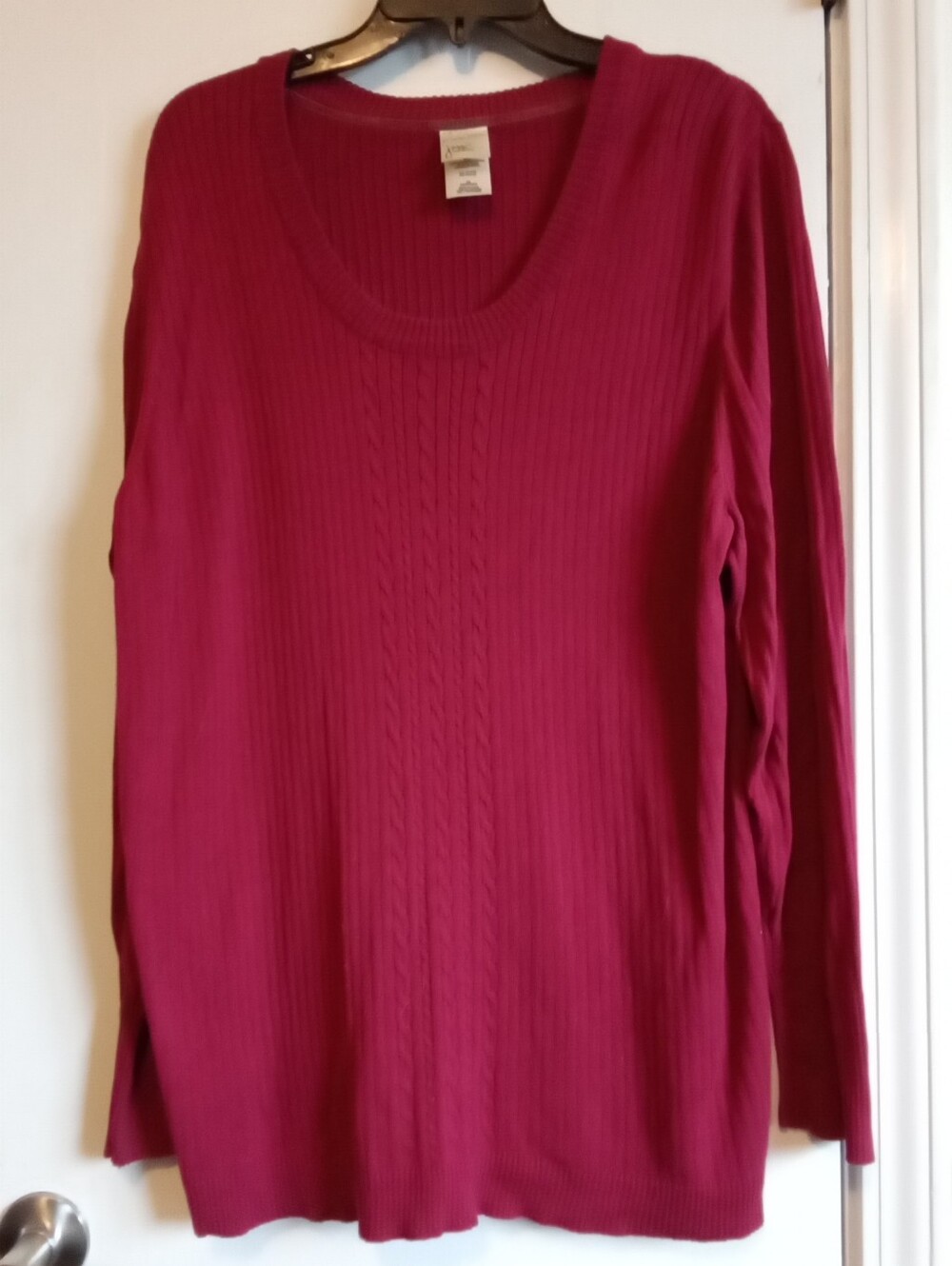 #6058 Maroon Lightweight Sweater. - 3XL
